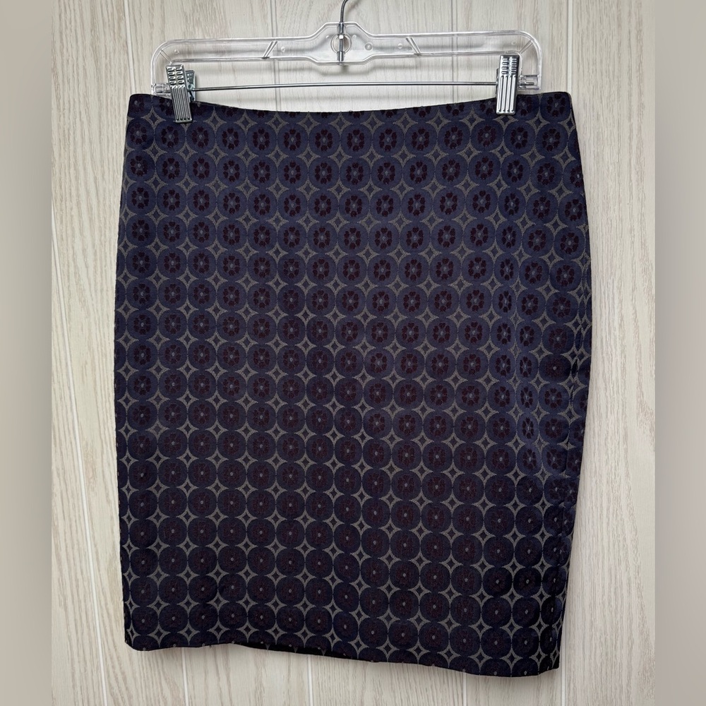 Ann Taylor Chic Geometric Patterned Skirt Size 8P